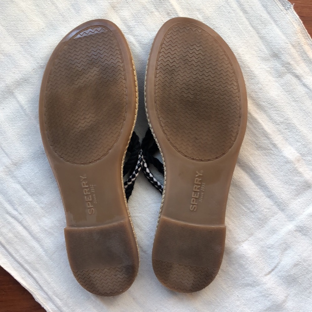 SPERRY Anchor Coy Black Thong Sandals Size 7 - Picture 3 of 3